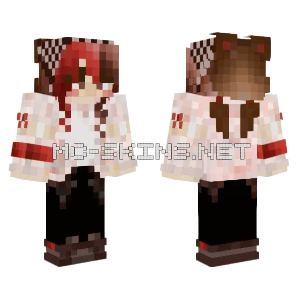 Aeilnn Minecraft skin, front and back