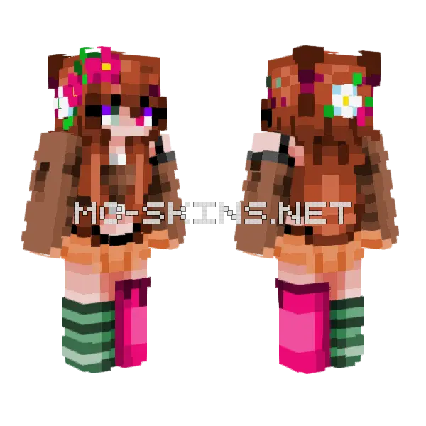 Aelia Rce Minecraft skin, front and back