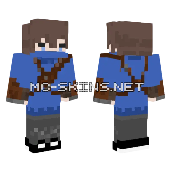 Aeoeu 2 Minecraft skin, front and back