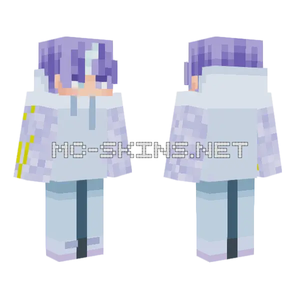 Aequosyno Minecraft skin, front and back