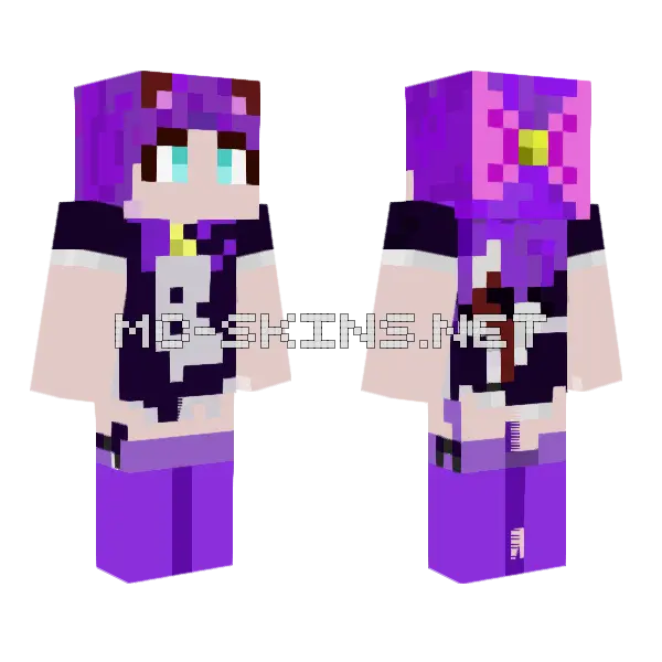 Aerianna Maid Outfit Minecraft skin, front and back