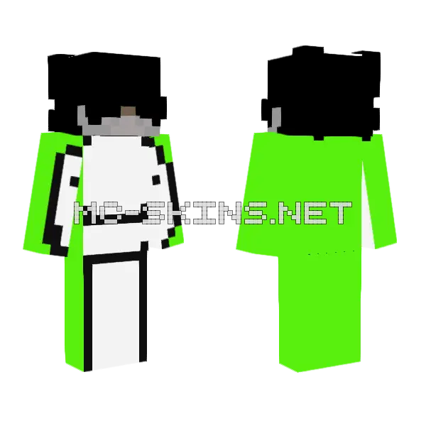 Aero Dream Eboy Skin Minecraft skin, front and back