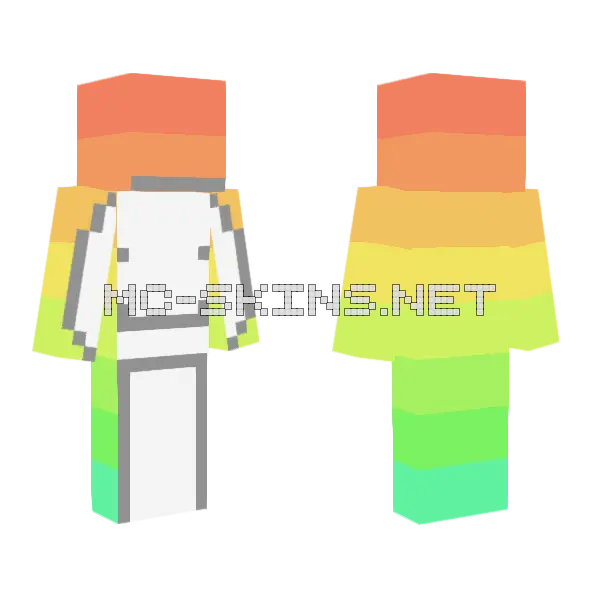 Aesthetic Dream Minecraft skin, front and back