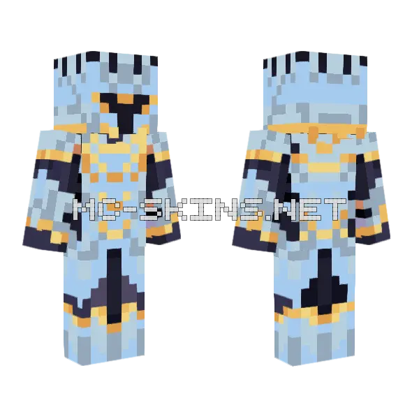 Aether Night Minecraft skin, front and back