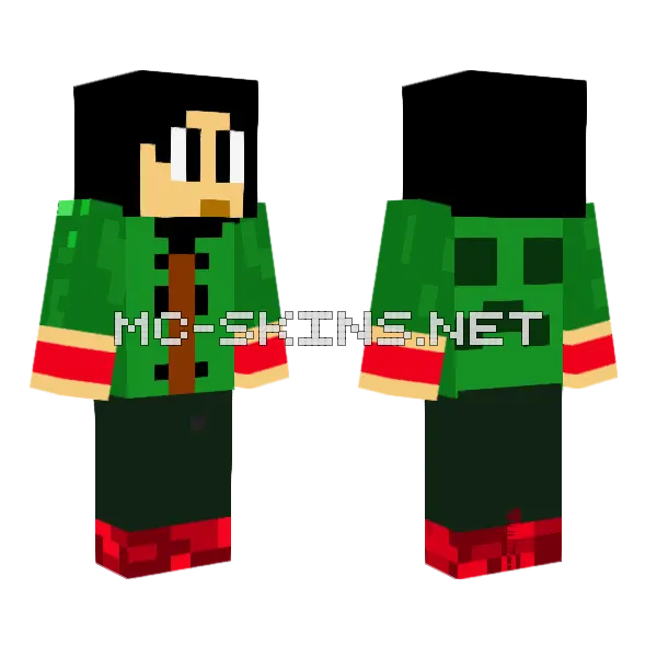 Afis Seconds Skin Minecraft skin, front and back