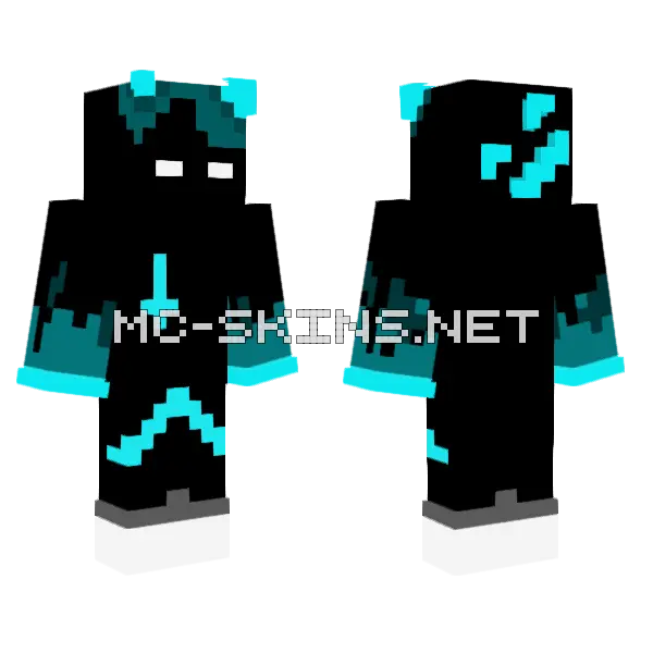 Afobia Minecraft skin, front and back