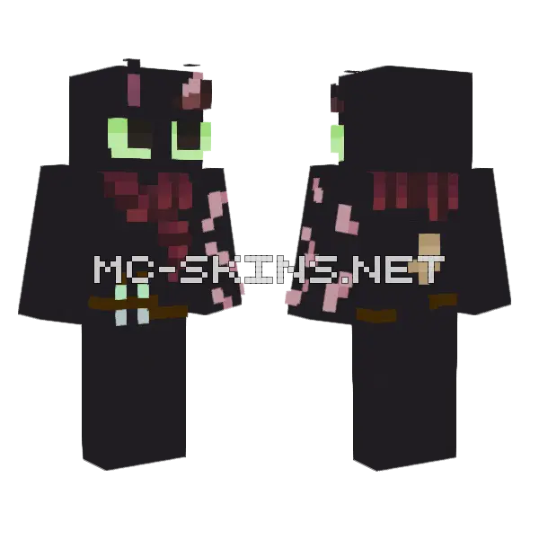 After War Minecraft skin, front and back