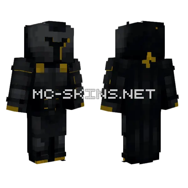 Agamemnom Black Suit Minecraft skin, front and back