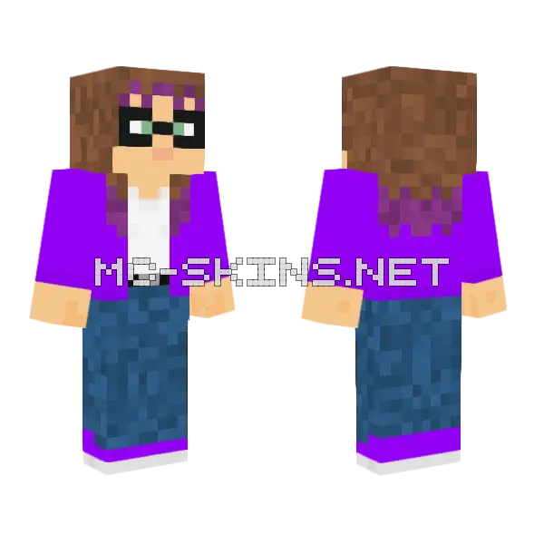 Agatha Nightingale Minecraft skin, front and back