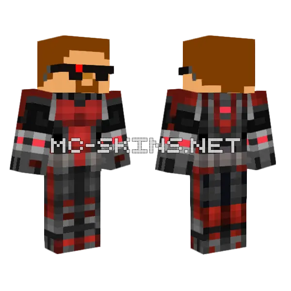 Agent As Ant Man Minecraft skin, front and back