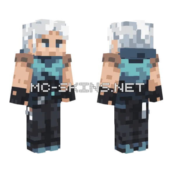 Agent Jett Minecraft skin, front and back