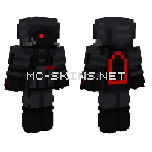 Agent MW3 Edition Minecraft skin, front and back