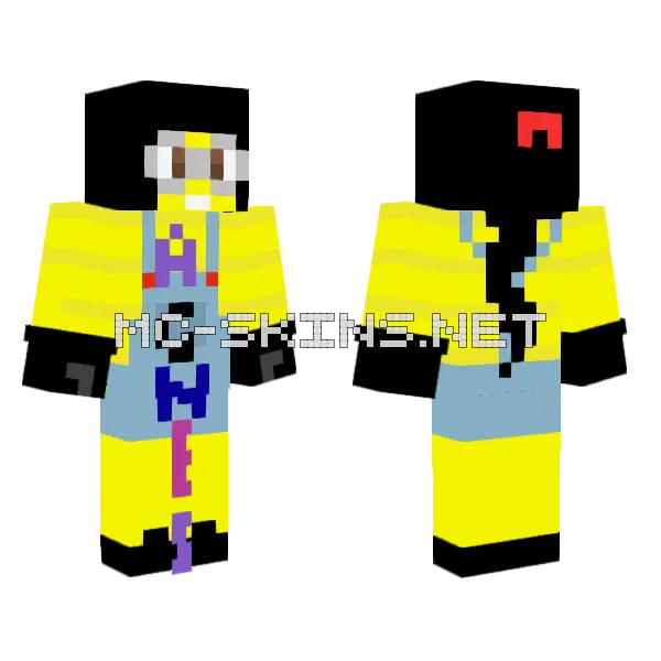 Agnes Minion Fixed Minecraft skin, front and back