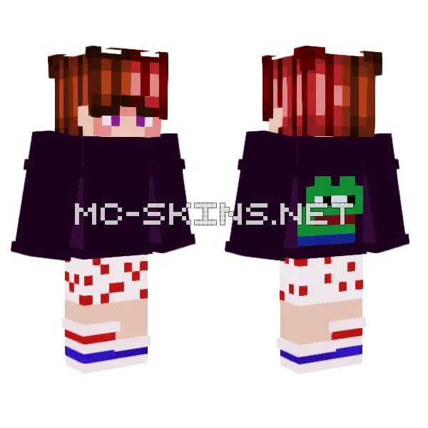 Ahhhhhhhhhhhhhhhhhhh Minecraft skin, front and back