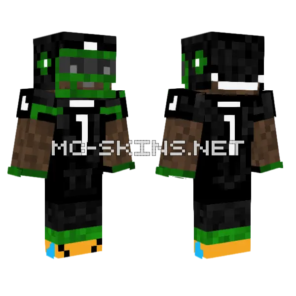 Ahmed Sauce Gardner Mfl Minecraft skin, front and back
