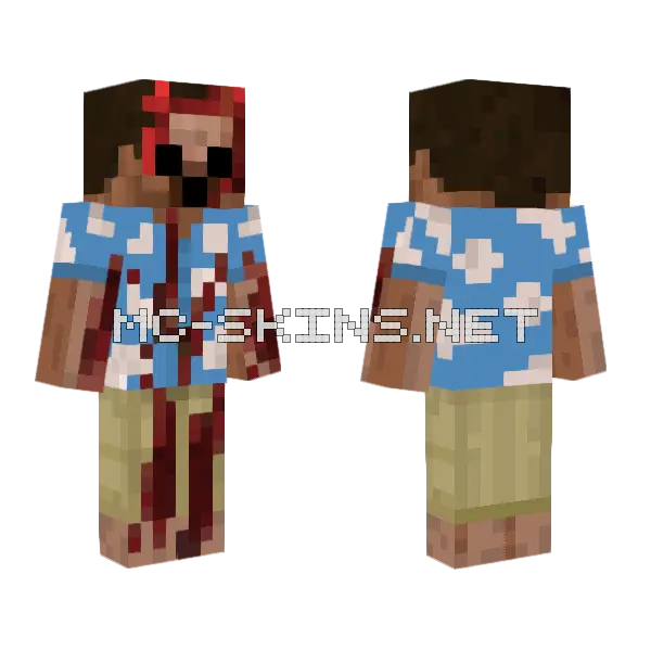 Ahmet1545 Minecraft skin, front and back