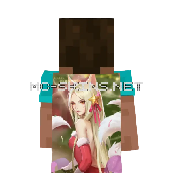 Ahri Christmas cape, outside and lining