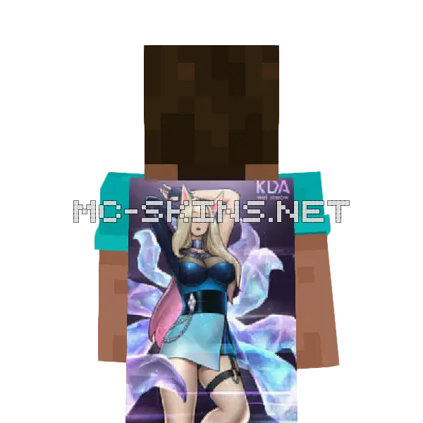 Ahri Dress cape, outside and lining