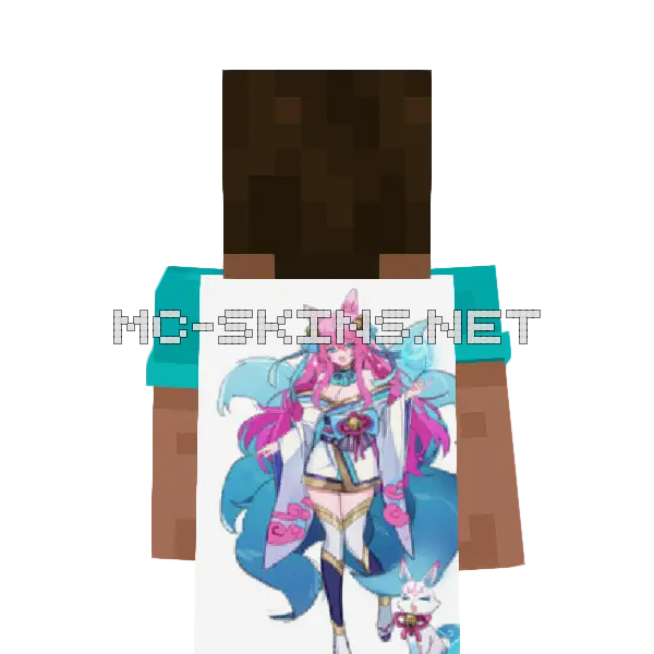 Ahri Kimono cape, outside and lining