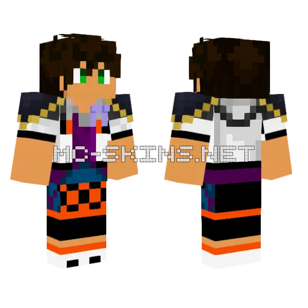 Ahspencer Boy Minecraft skin, front and back