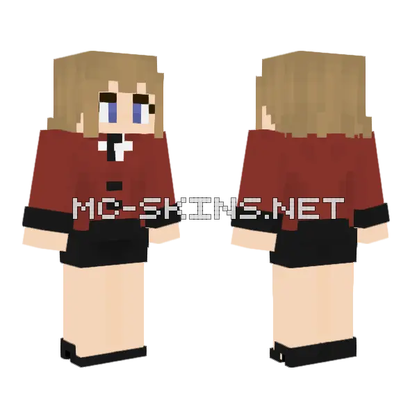 Aika Sumeragi Origins Minecraft skin, front and back