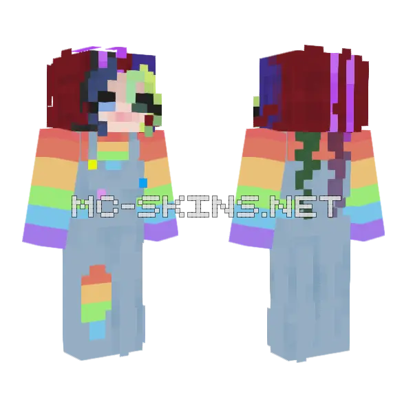 Aiko Tsukamoto Minecraft skin, front and back