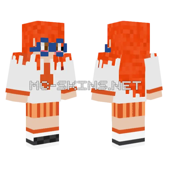 Aina Pokeomn Escarlata Con Gersey Minecraft skin, front and back