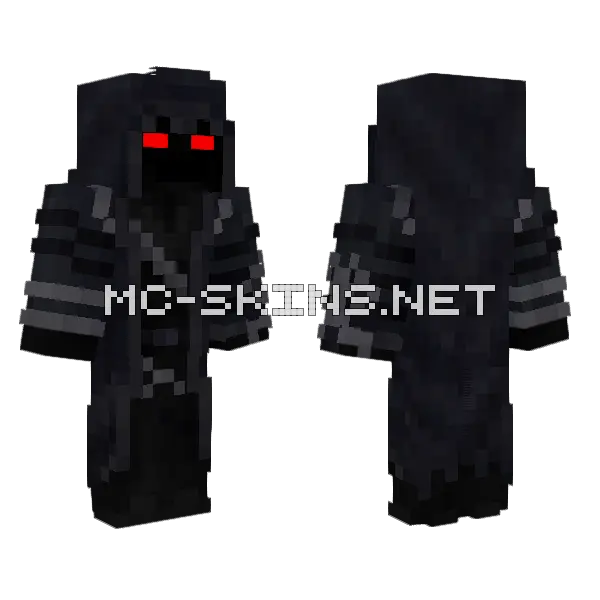 Ainz Minecraft skin, front and back