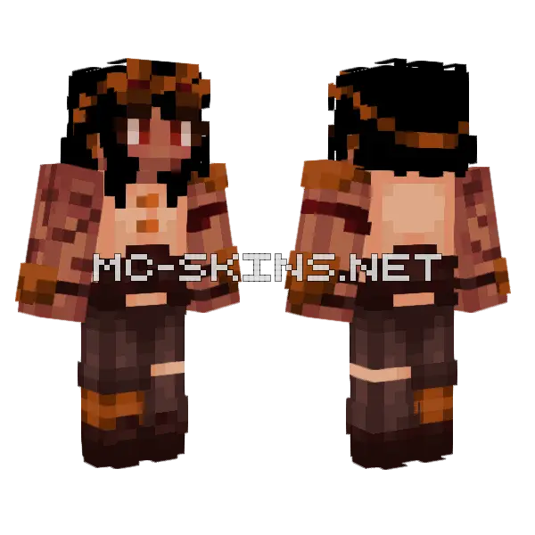 Aithe Minecraft skin, front and back