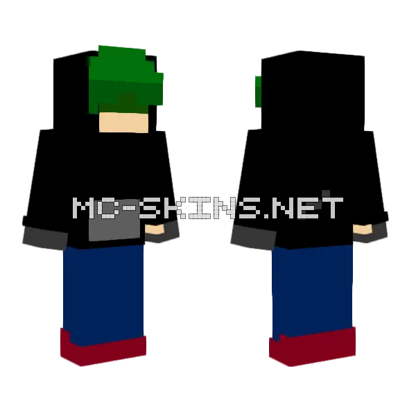 Aivan From FNF Minecraft skin, front and back