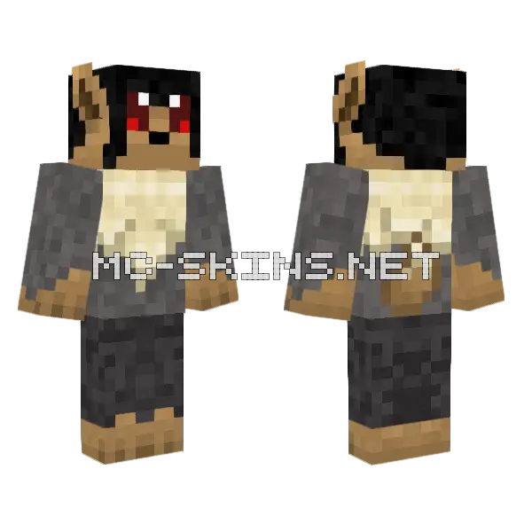 Aizavoli Dog Skin Minecraft skin, front and back