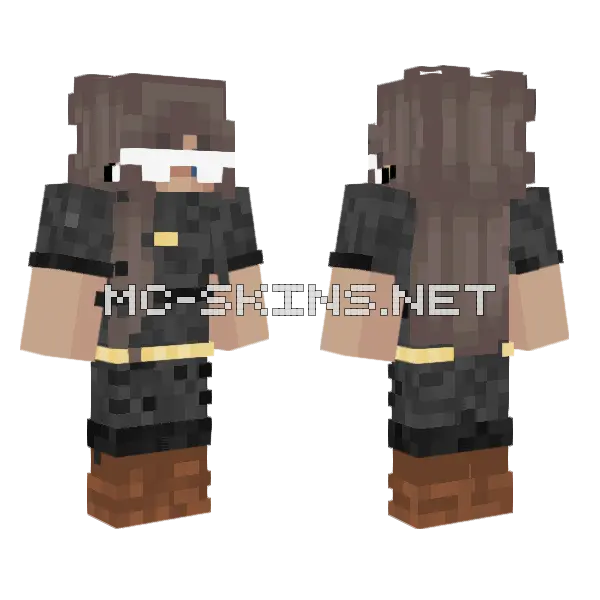 Aj Guccierrez Guard Minecraft skin, front and back