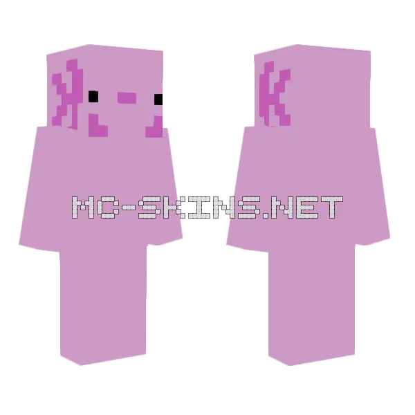 Ajolote Skin Minecraft skin, front and back