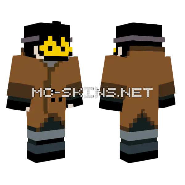 Ajolotedepapantla Antiheroe Minecraft skin, front and back