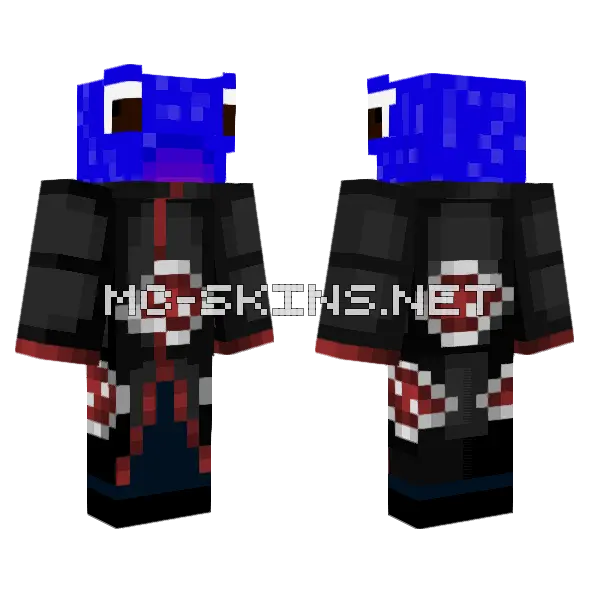 Akatsuki Fish Minecraft skin, front and back