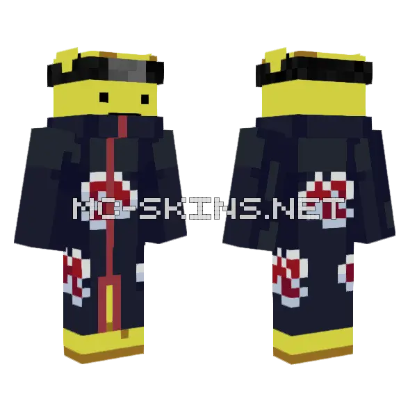 Akatsuki Giraffe Ayetoastie Minecraft skin, front and back