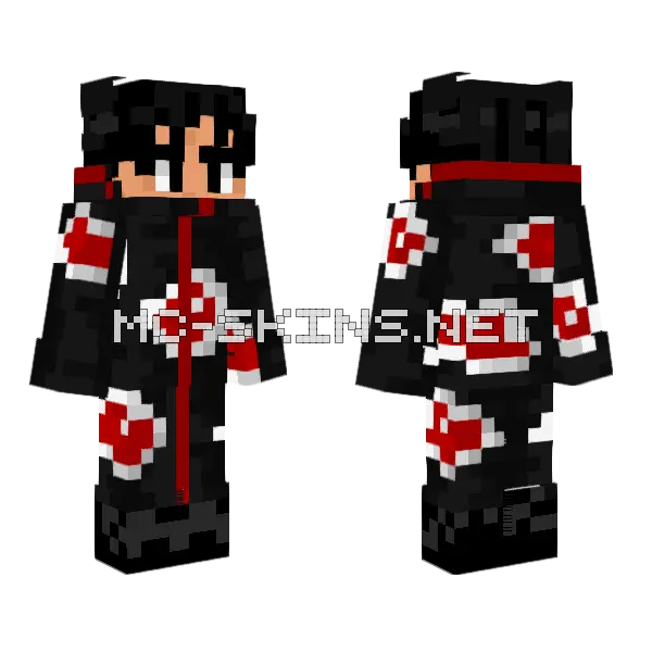 Akatsuki Gram Minecraft skin, front and back