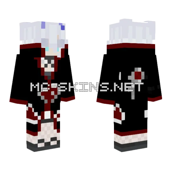 Akatsuki Oyra Minecraft skin, front and back