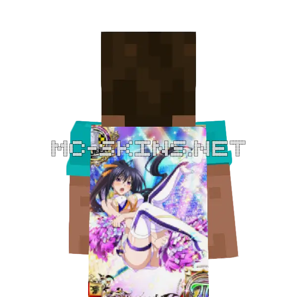 Akeno Himejima Cheerleader cape, outside and lining