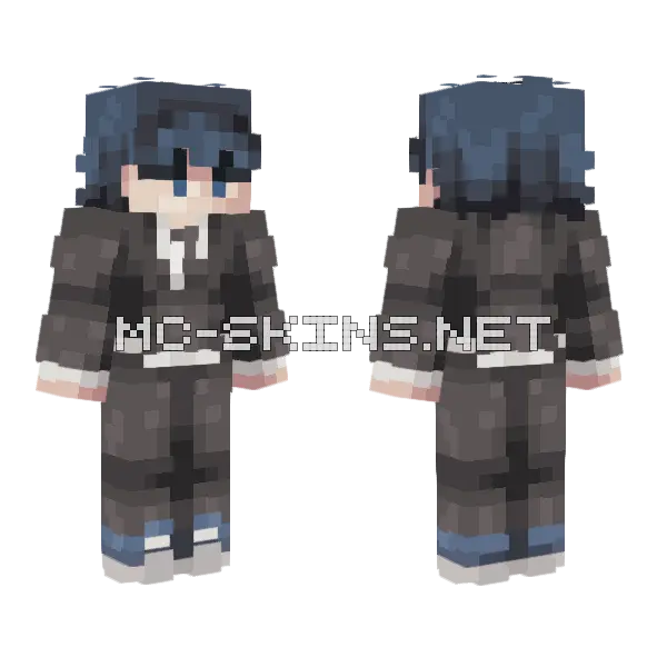 Aki Hayakawa Minecraft skin, front and back