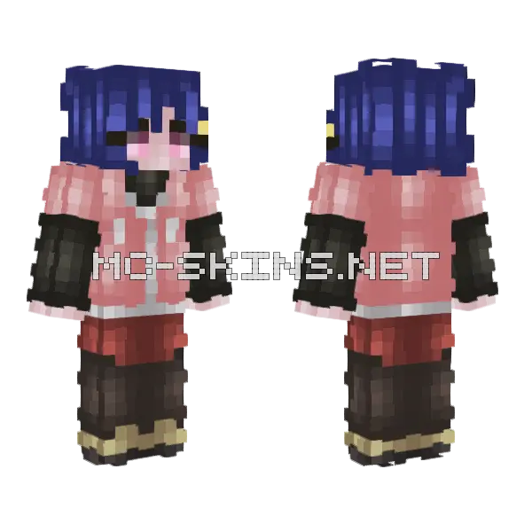 Aki Shino Bokutachi No Remake Minecraft skin, front and back
