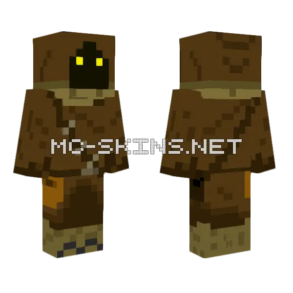 Akial The Jawa Jedi Minecraft skin, front and back