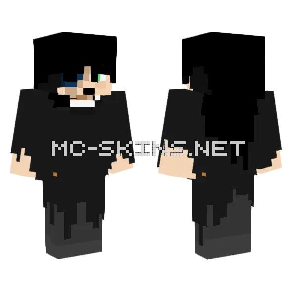 Akio Minecraft skin, front and back