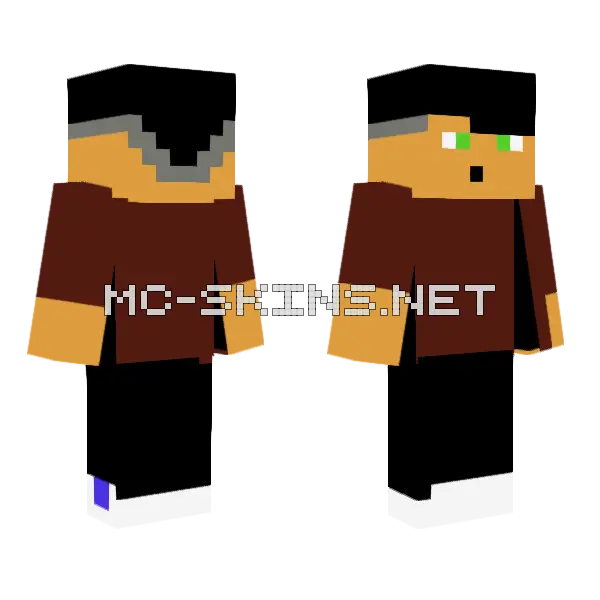 Akmnzjnasjknaa Minecraft skin, front and back