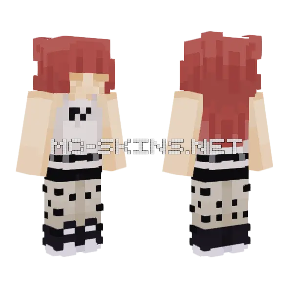Akriila V2 Slim Minecraft skin, front and back