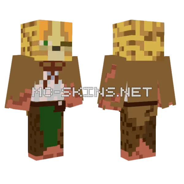 Alan Brian Minecraft skin, front and back