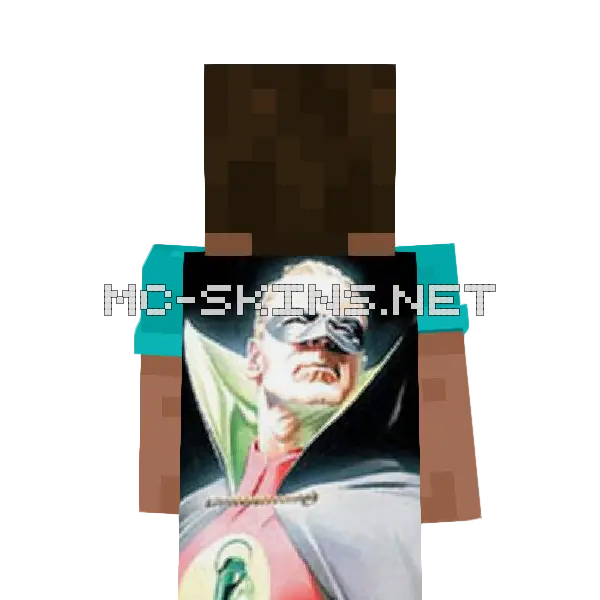 Alan Scott cape, outside and lining