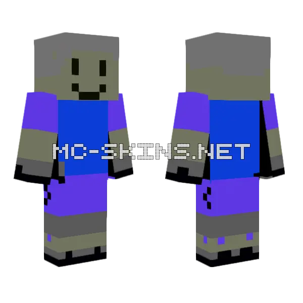 Alan The E2 Minecraft Minecraft skin, front and back