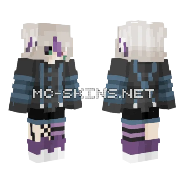 Alaster Cotton City SMP Minecraft skin, front and back