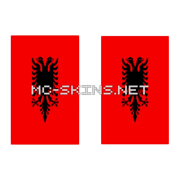 Albania Flag cape, outside and lining